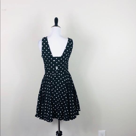 Polka Dot Dress Black and White Cutout - Picture 5 of 7
